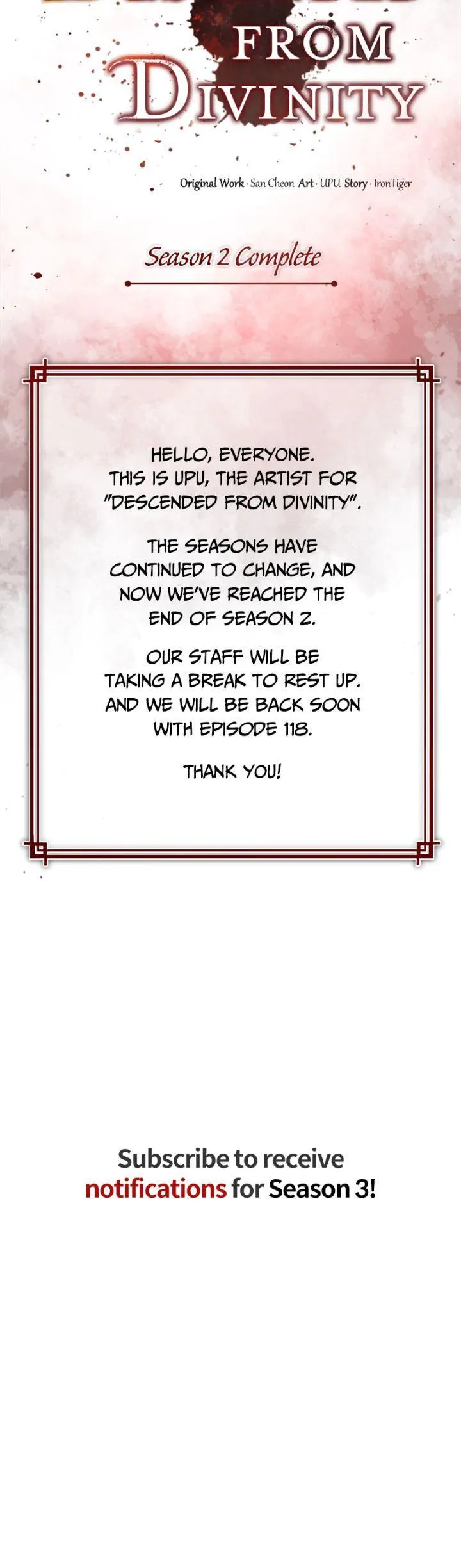 Read Descended from Divinity Manga Online