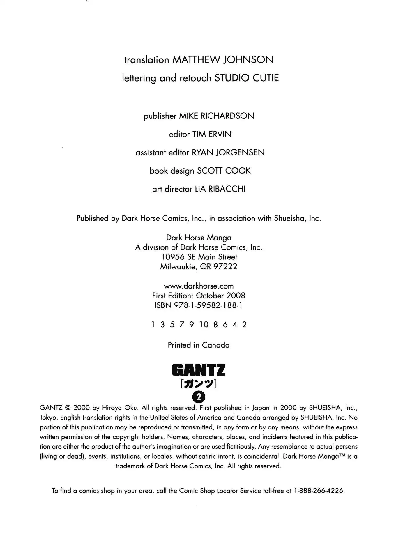 Read Gantz Manga Online
