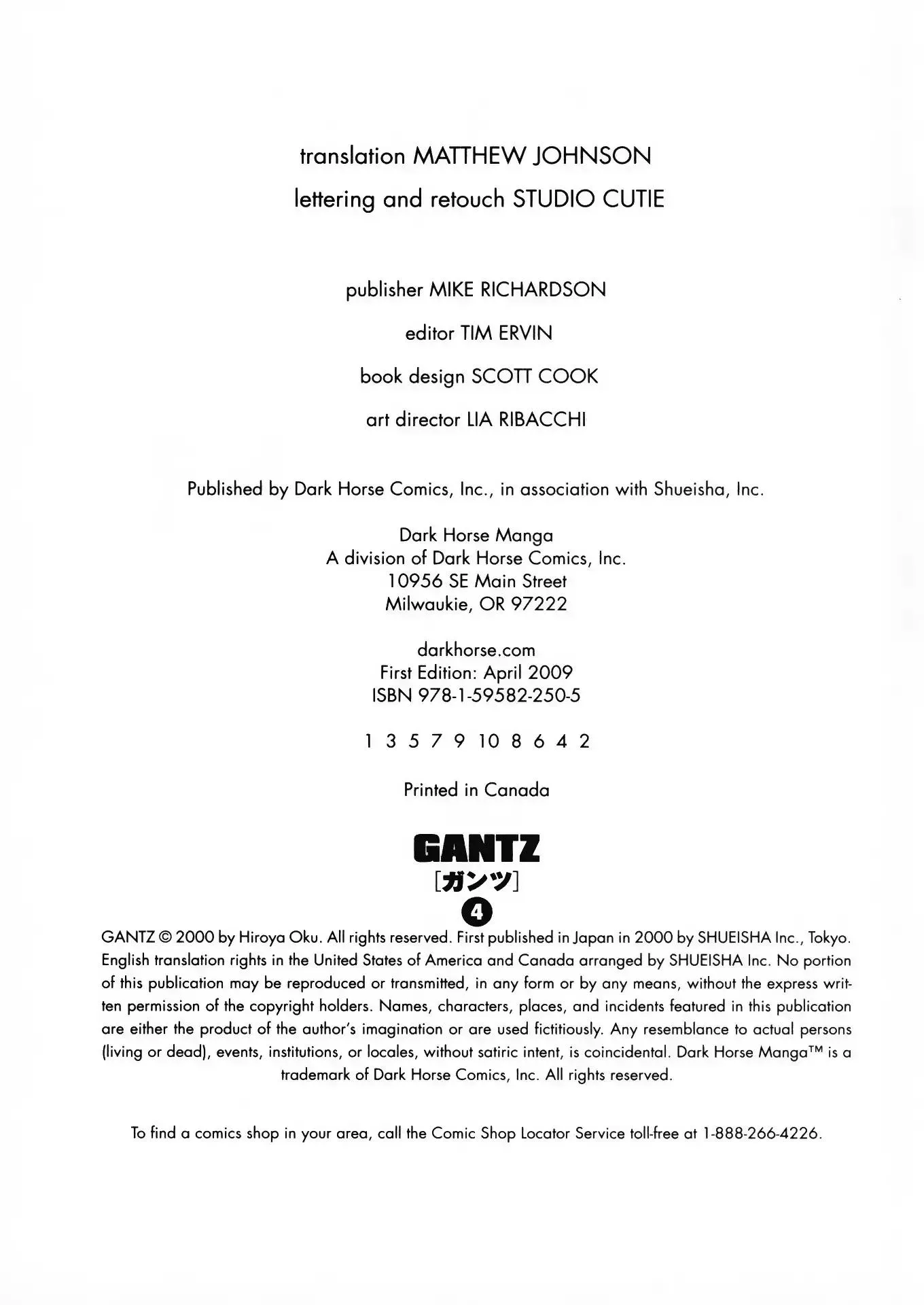 Read Gantz Manga Online
