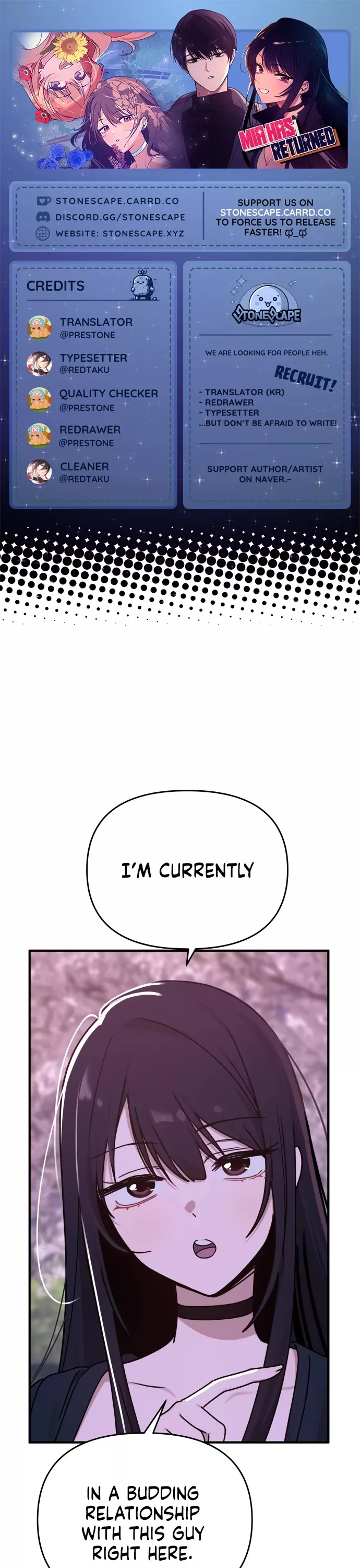 Read Mia Has Returned Manga Online