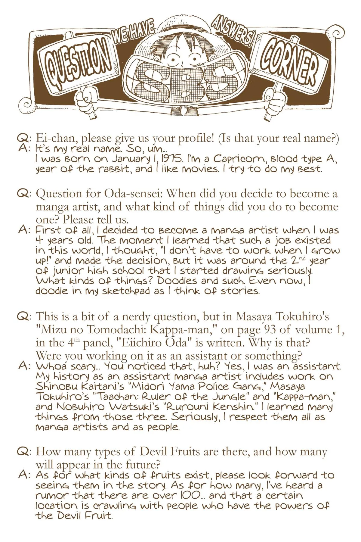 Read One Piece Manga Online