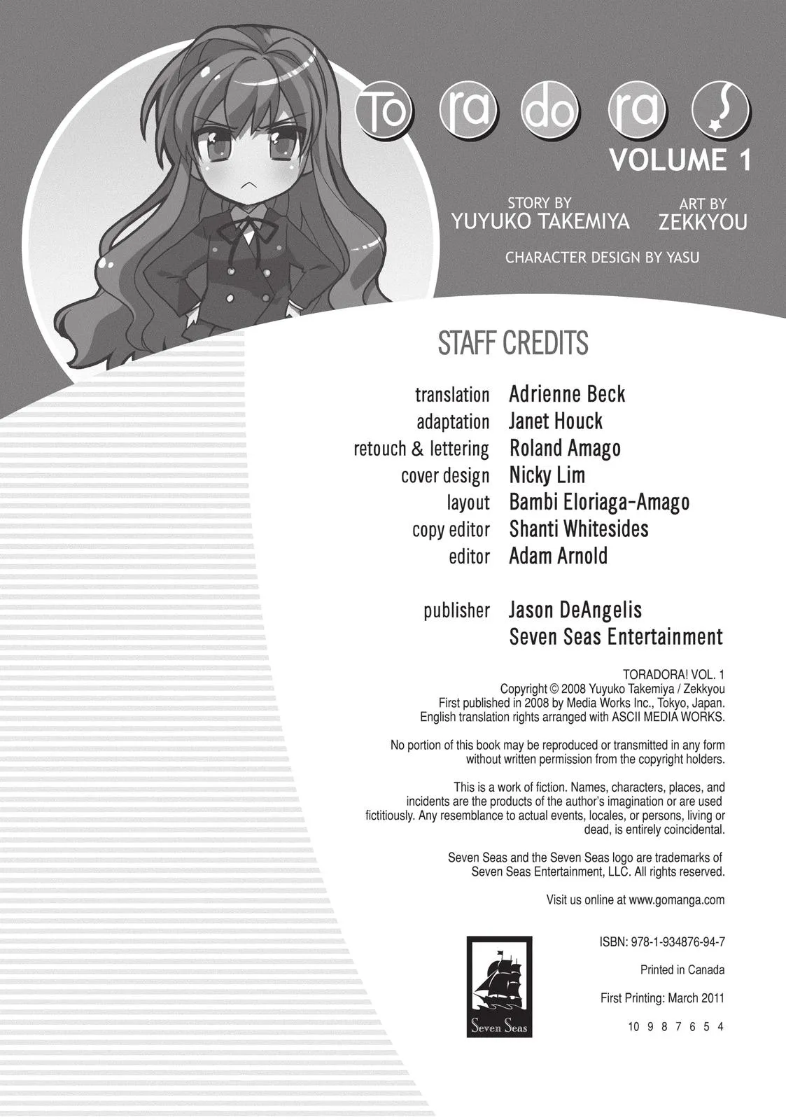 Read Toradora Manga Online