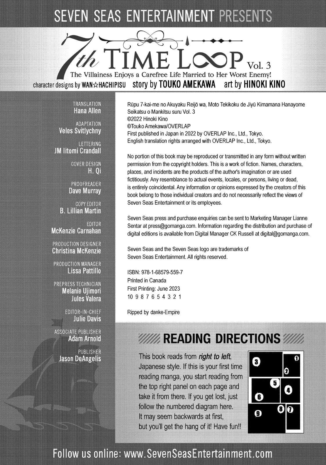 Read Villainess 7th Time Loop Manga Online